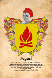 Escudo heráldico del apellido SEGUEL