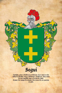 Escudo heráldico del apellido SEGUI
