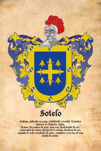 Escudo heráldico del apellido SOTELO