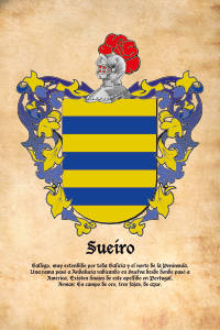 Escudo heráldico del apellido SUEIRO