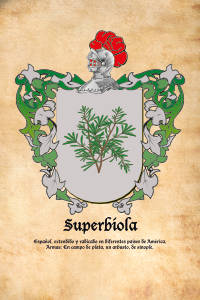 Escudo heráldico del apellido SUPERBIOLA
