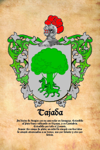 Escudo heráldico del apellido TAJADA
