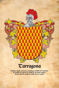 Escudo heráldico del apellido TARRAGONA