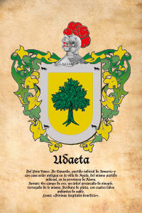 Escudo heráldico del apellido UDAETA