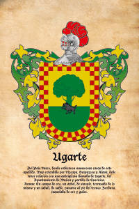 Escudo heráldico del apellido UGARTE