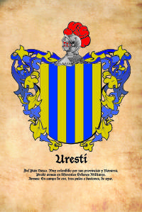 Escudo heráldico del apellido URESTI