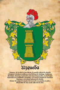 Escudo heráldico del apellido UZQUEDA