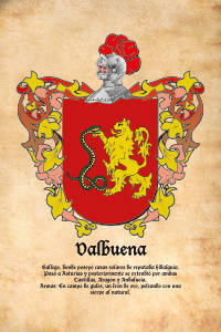 Escudo heráldico del apellido VALBUENA