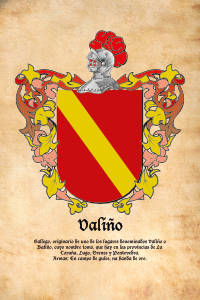 Escudo heráldico del apellido VALIÑO