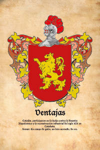 Escudo heráldico del apellido VENTAJAS
