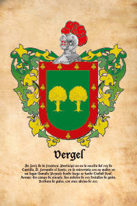 Escudo heráldico del apellido VERGEL