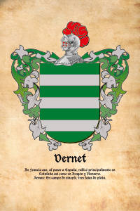 Escudo heráldico del apellido VERNET