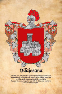 Escudo heráldico del apellido VILAJOSANA