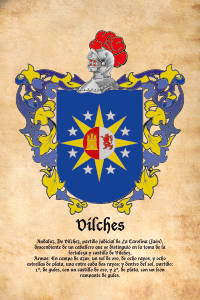 Escudo heráldico del apellido VILCHES