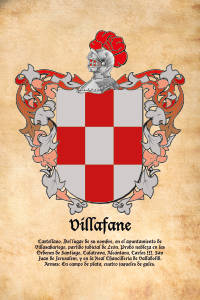 Escudo heráldico del apellido VILLAFANE