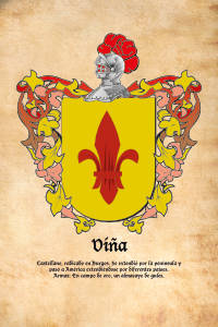 Escudo heráldico del apellido VIÑA