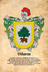 Escudo heráldico del apellido VIÑARAS