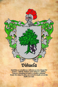 Escudo heráldico del apellido VIÑUELA