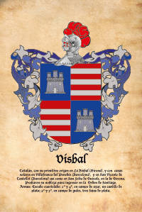 Escudo heráldico del apellido VISBAL