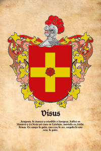 Escudo heráldico del apellido VISUS
