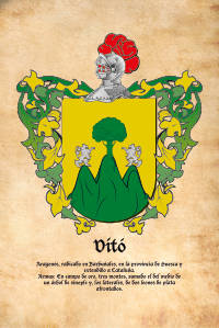 Escudo heráldico del apellido Vitó