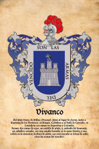 Escudo heráldico del apellido VIVANCO