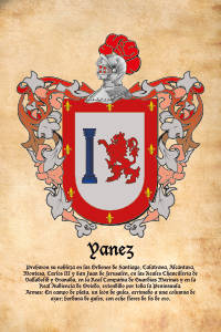 Escudo heráldico del apellido YANEZ