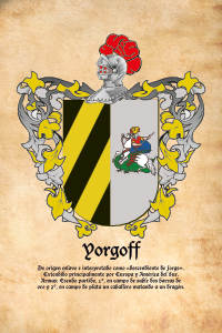 Escudo heráldico del apellido Yorgoff