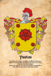 Escudo heráldico del apellido Yustas