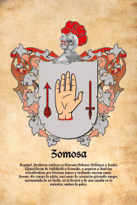 Escudo heráldico del apellido ZOMOSA