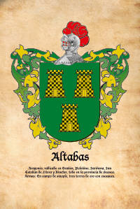 Escudo heráldico del apellido ALTABAS
