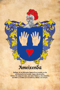Escudo heráldico del apellido AMEIXENDA