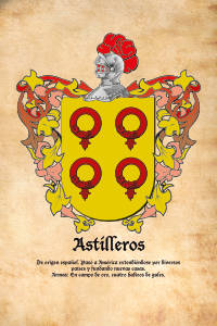 Escudo heráldico del apellido ASTILLEROS