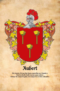 Escudo heráldico del apellido AUBERT