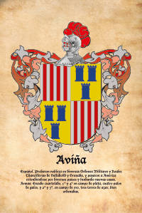 Escudo heráldico del apellido AVIÑA