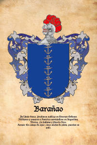 Escudo heráldico del apellido BARAÑAO