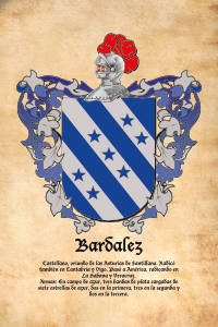 Escudo heráldico del apellido BARDALEZ