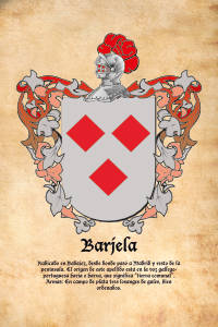 Escudo heráldico del apellido BARJELA