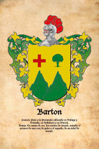 Escudo heráldico del apellido BARTON