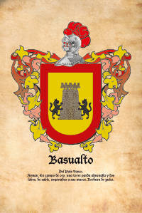 Escudo heráldico del apellido BASUALTO