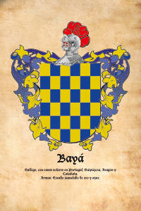 Escudo heráldico del apellido BAYA