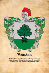 Escudo heráldico del apellido BEASKOA