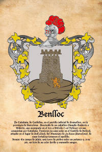 Escudo heráldico del apellido BENLLOC
