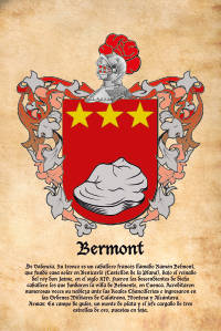Escudo heráldico del apellido BERMONT