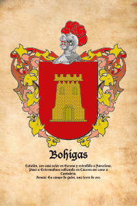 Escudo heráldico del apellido Bohigas