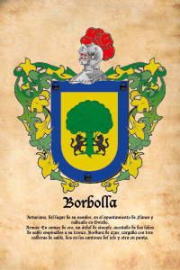 Escudo heráldico del apellido BORBOLLA