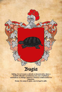 Escudo heráldico del apellido Bugía