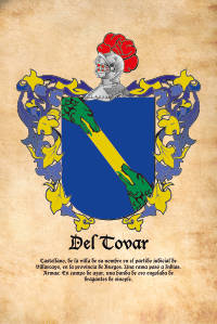 Escudo heráldico del apellido DEL TOVAR