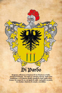 Escudo heráldico del apellido DI PARDO