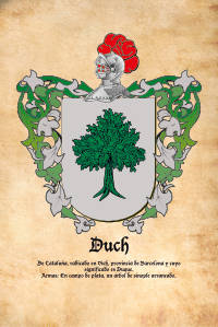 Escudo heráldico del apellido DUCH